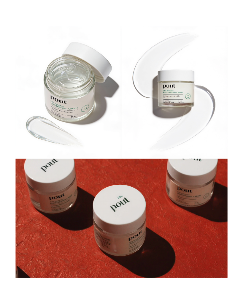 Pout Brand Moodboard and Color Palette Swatches